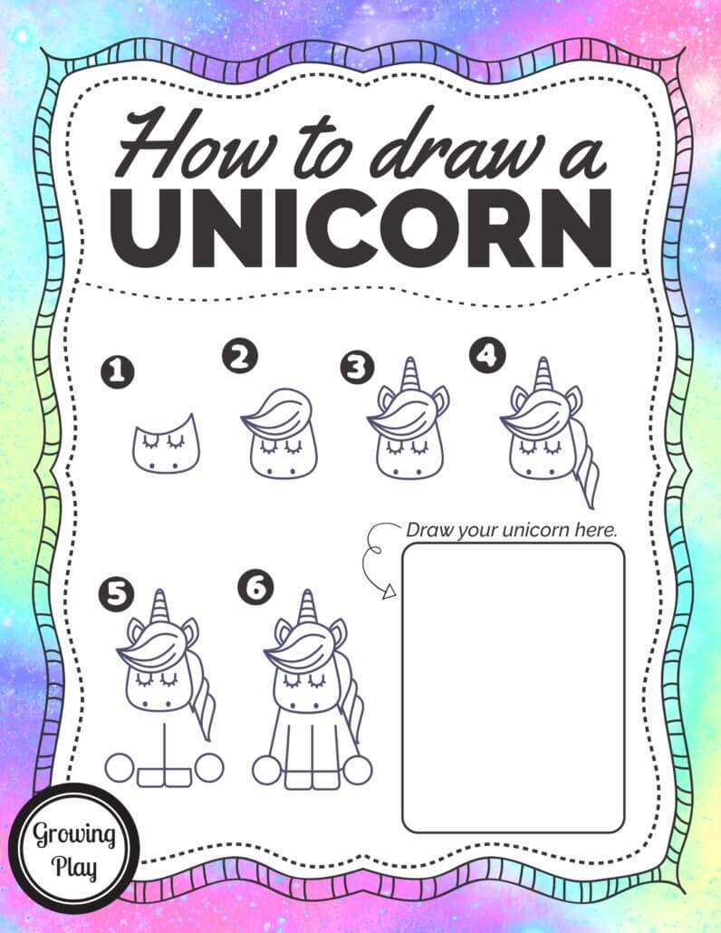 11 Draw A Unicorn Growingplay