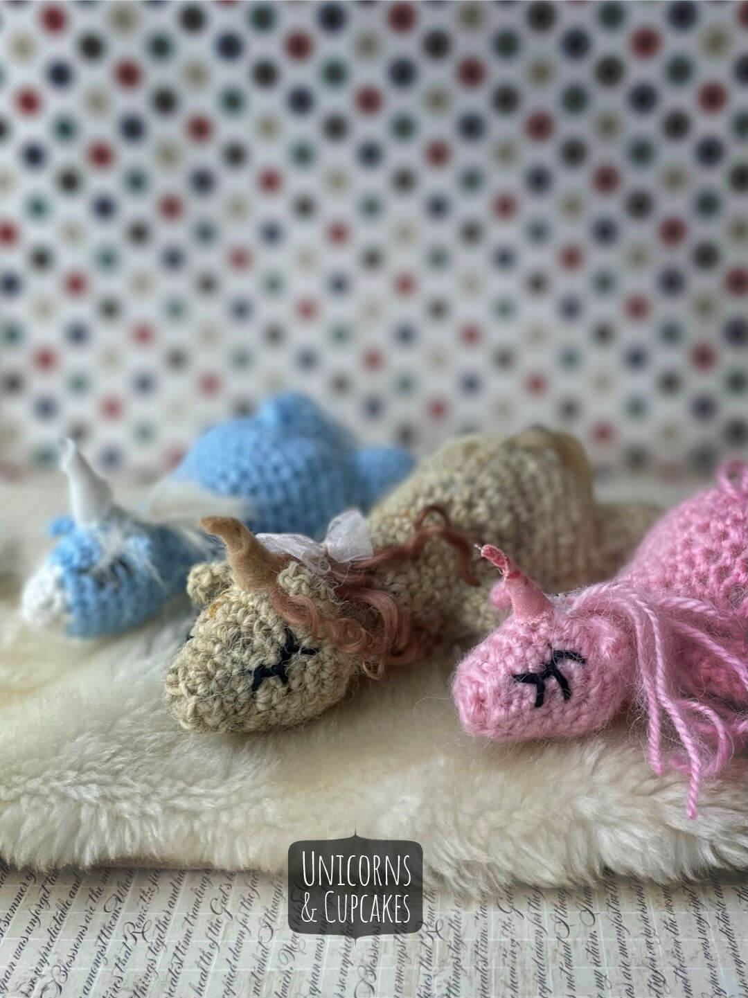 3 Sleeping Unicorn Free Crochet Pattern