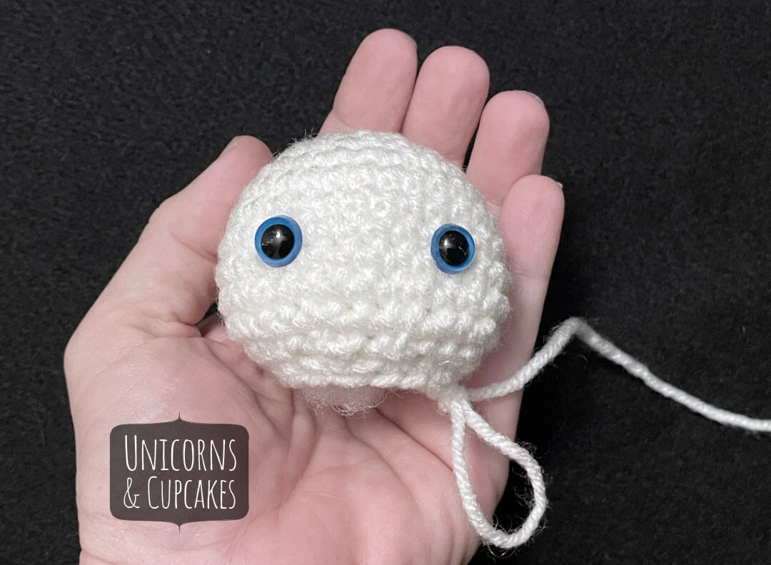 Unicorn Ball Crochet Pattern Step 1