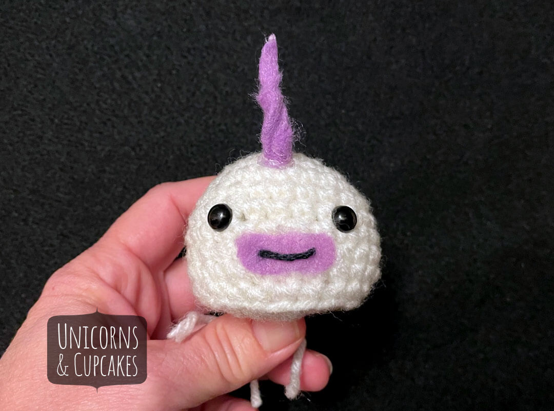 Unicorn Ball Crochet Pattern Step 2a