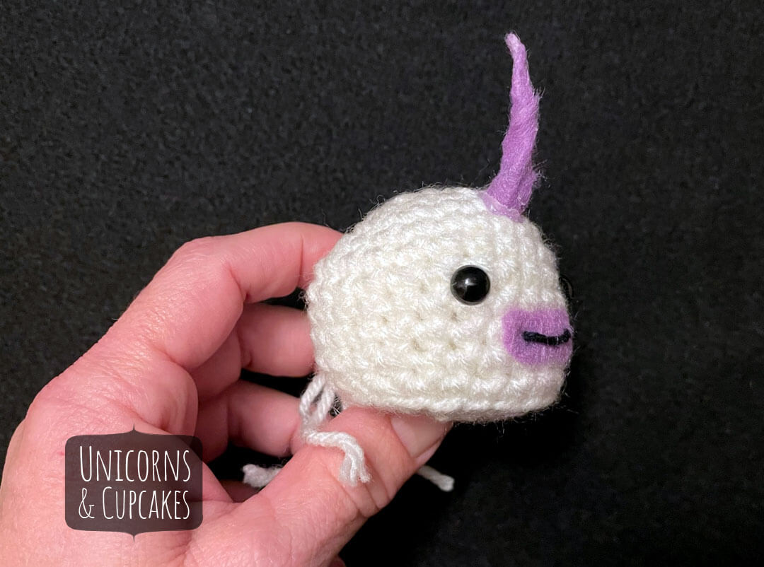 Unicorn Ball Crochet Pattern Step 2